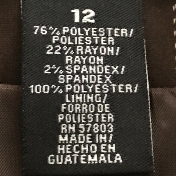 Norton McNaughton Stretch Brown Striped Three Buttons Blazer Jacket - Picture 11 of 16